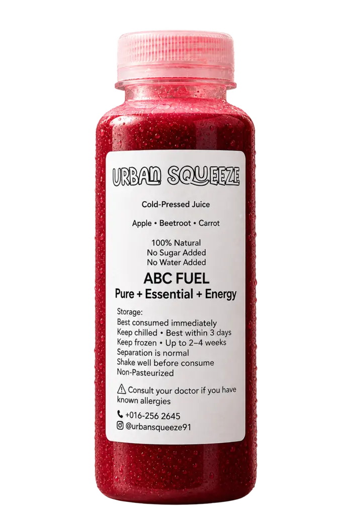 Urban Squeeze ABC Fuel cold-pressed juice